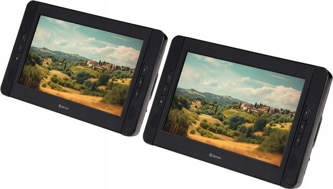 DVD Player portativ Denver MTW-1098, 10", 2 ekrane, me bateri