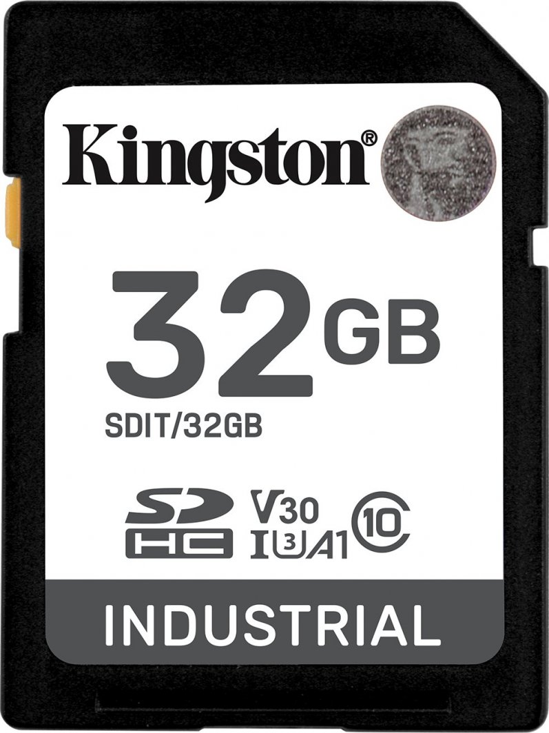 Kartë memorie Kingston Industrial SDHC, 32GB, UHS-I/U3, A1, V30