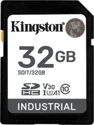 Kartë memorie Kingston Industrial SDHC, 32GB, UHS-I/U3, A1, V30