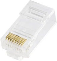 Konektor rrjeti MicroConnect CON6UTPE, RJ45, Cat6 UTP, 100 copë, transparent