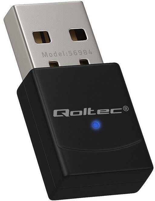 Adaptër WiFi Qoltec Wireless Mini, WiFi 6 AX, 900Mbps, Bluetooth 5.4