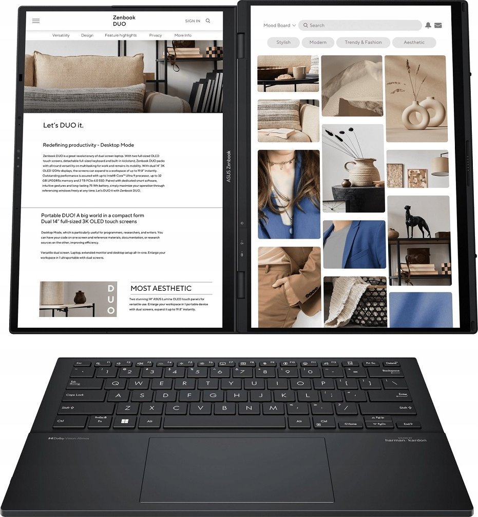 Laptop Asus Zenbook UX8406MA-PZ103W, 14", Intel Core Ultra 9, 32GB RAM, 1000GB SSD, Intel Arc Graphics