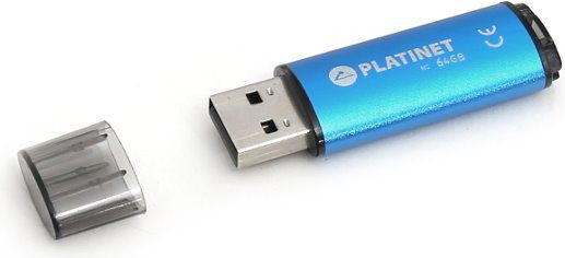 USB диск Platinet X-Depo, 64GB, сина