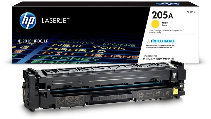 Toner për printer HP CF532A no. 205A, (900 fletë), verdhë