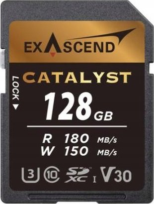 Kartë memorie ExAscend Catalyst SDXC, 128GB, Class 10 UHS I U3 V30