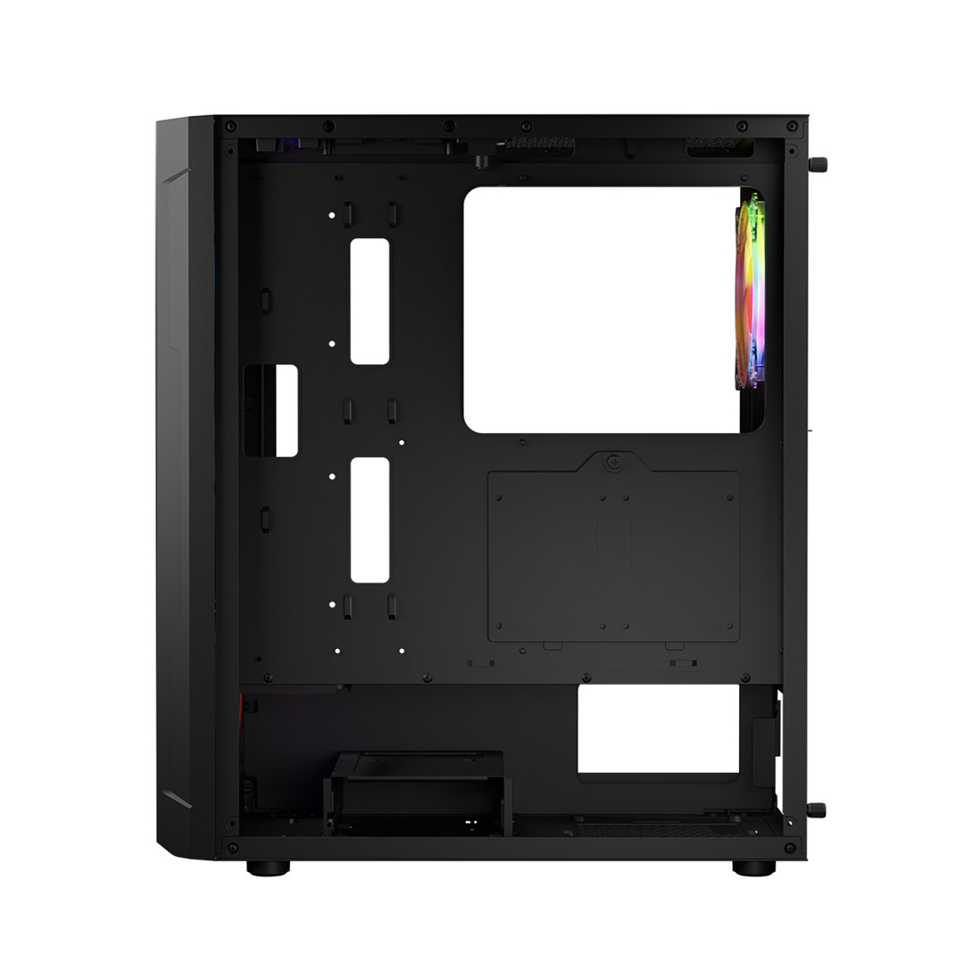 Kutia kompjuterike Logic Concept Aramis, MIDI Tower, ARGB, e zezë