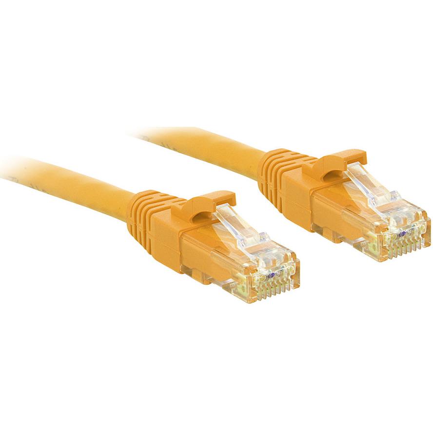 Kabllo rrjeti Lindy Patchcord, UTP, Cat6, 0.5m, e verdhë