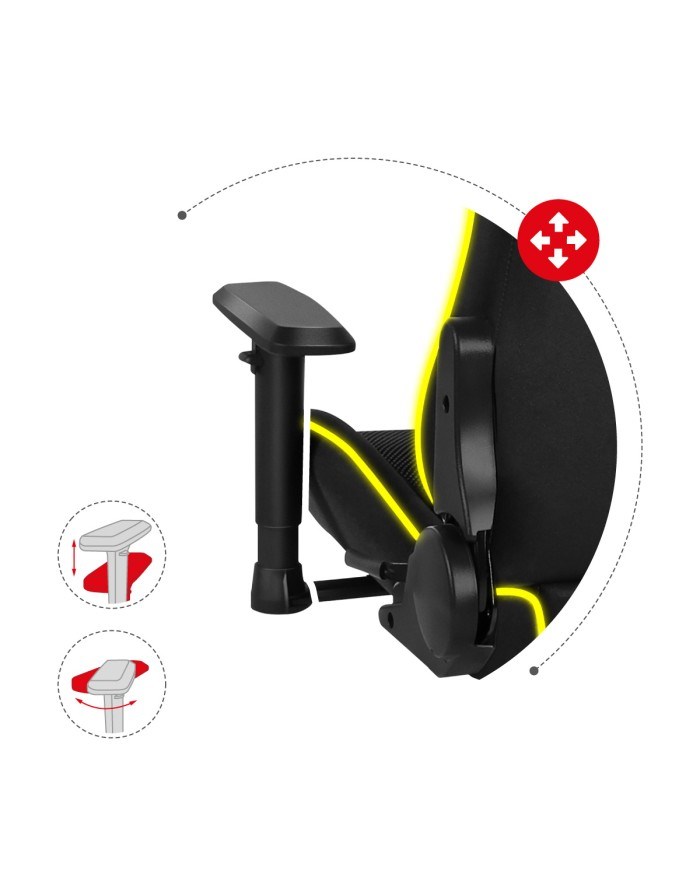 Karrige lojërash HUZARO Force 6.3 RGB Mesh, e zezë