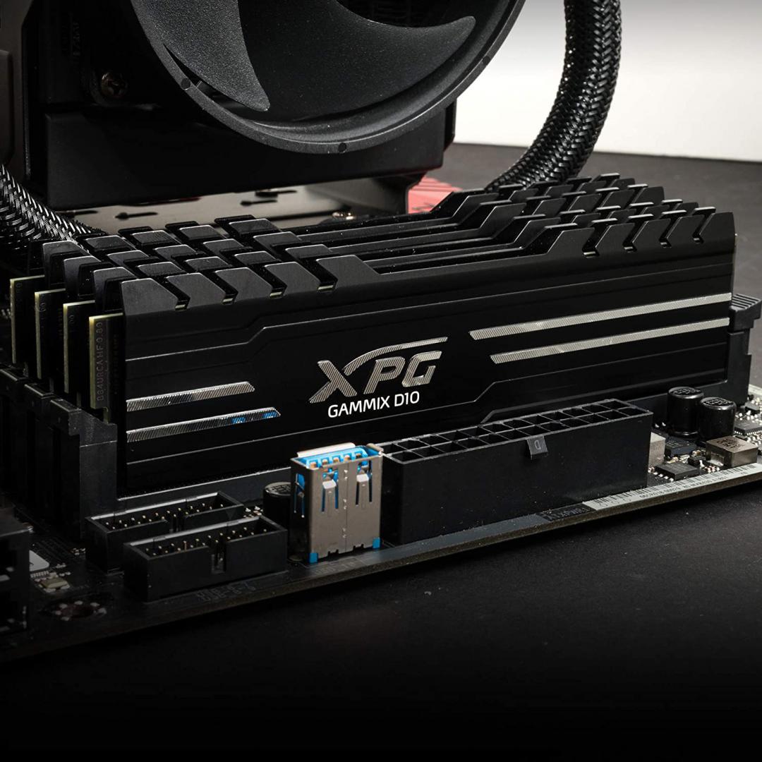 Memorie RAM XPG GAMMIX D10, 16GB DDR4 3200MHz, kit 2x8GB, e zezë