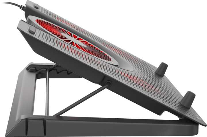 Pad ftohës Genesis Cooling Oxid 550, 1x USB, për laptop 15.6-17.3'', 5 ftohës, LED e kuqe