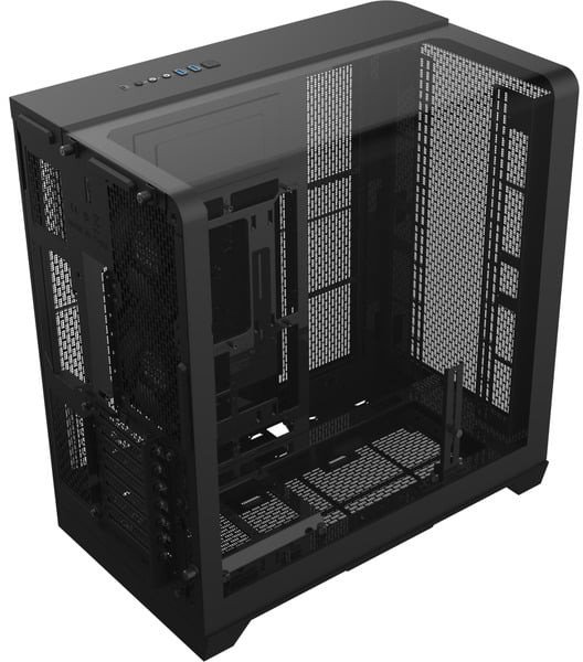 Kuti kompjuteri Thermaltake View 390 Air, mid tower, dual chamber, xham i temperuar, e zezë