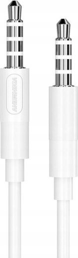 Kabllo audio Vega DENMEN DX01, 3.5mm femër në femër, 1m, e bardhë