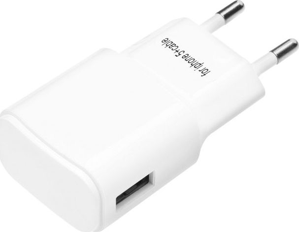 Karikues muri Blue Star TFK-TC-1100B, 1x USB A 1A, me kabllo 8 pin, i bardhë