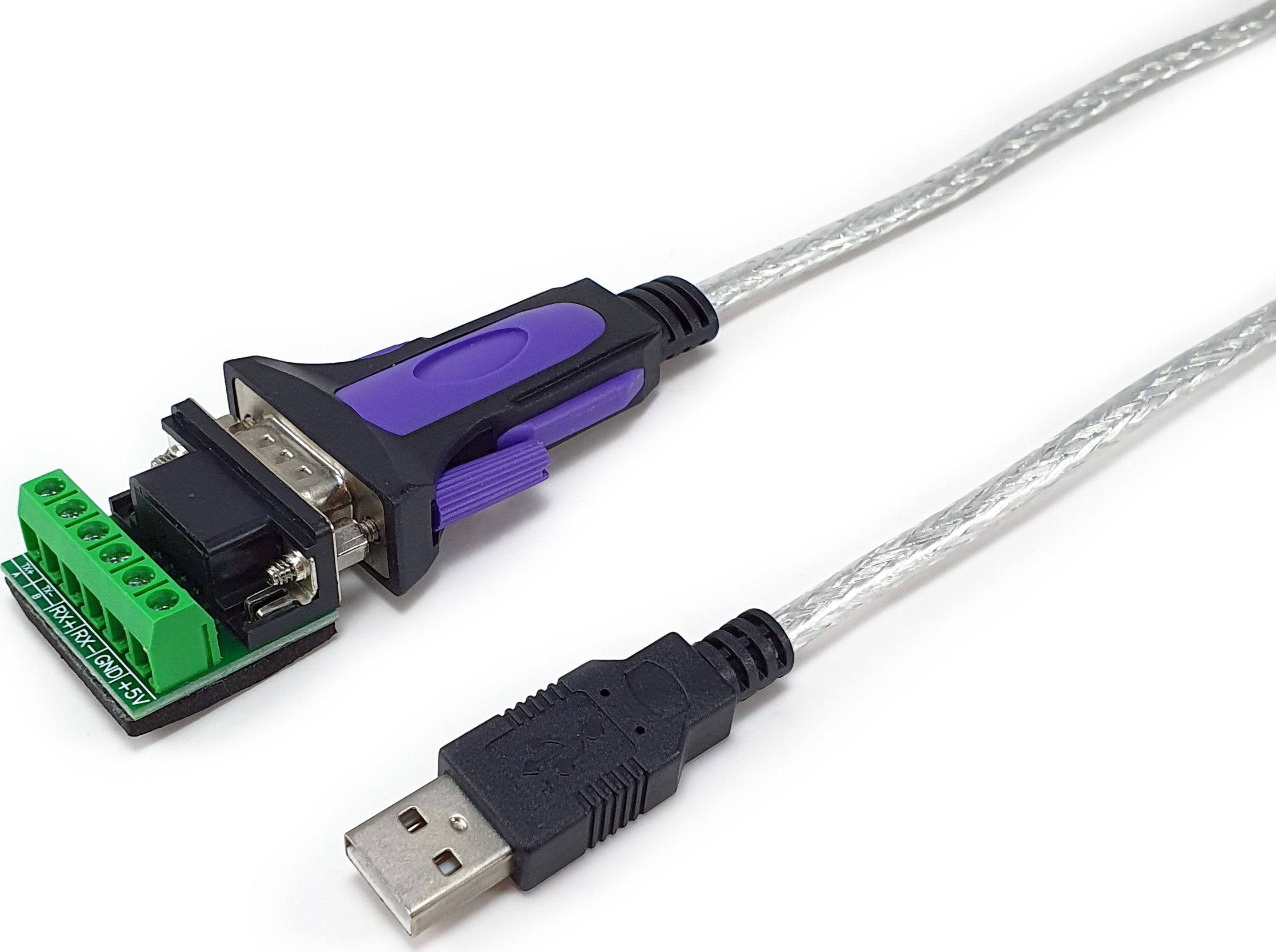 Адаптер USB во Сериски Equip, RS-422 RS-485 DB9, црн