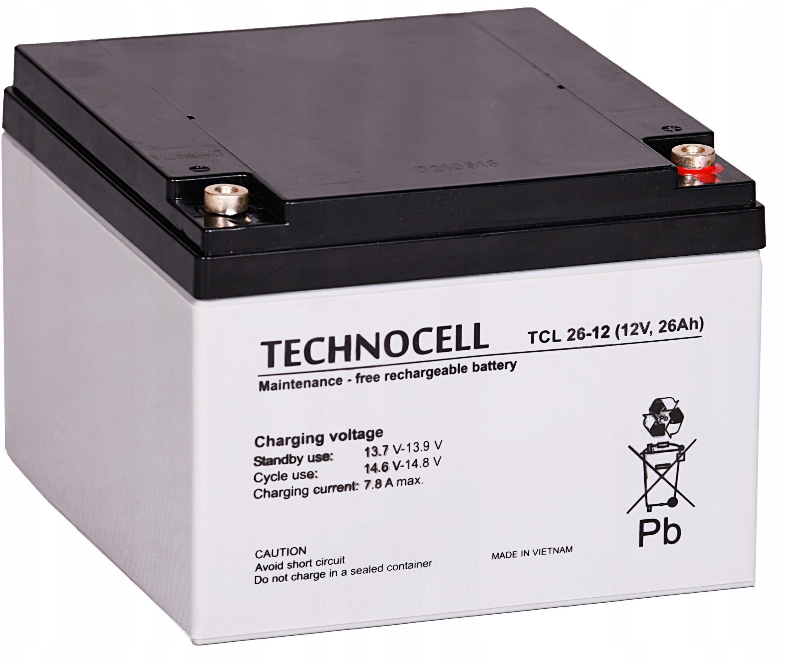Батерија AGM Technocell TCL26-12, 12V, 26Ah