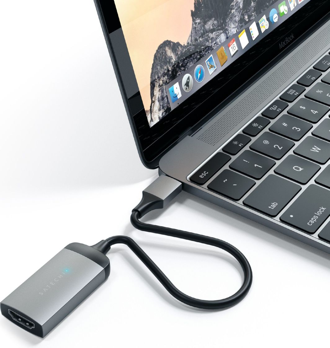 Адаптер USB Сатечи ST-TC4KHAM, USB-C во HDMI, 4K 60Hz, сив
