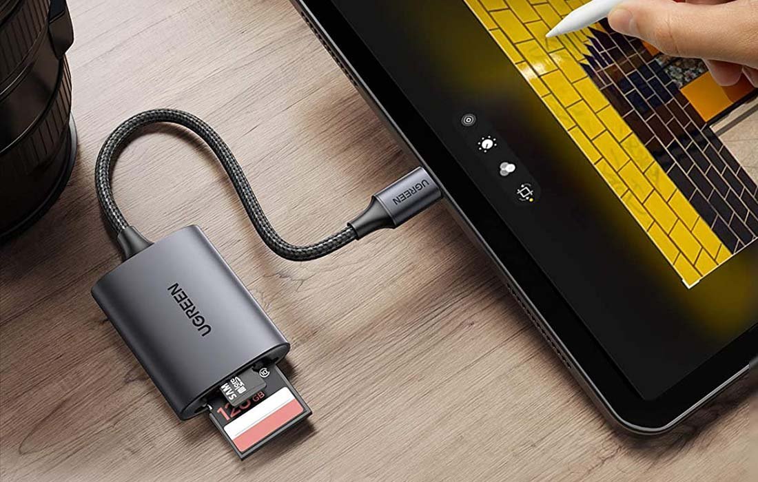 Lexues kartash Ugreen CM401, USB C, 5 Gb/s, gri 3