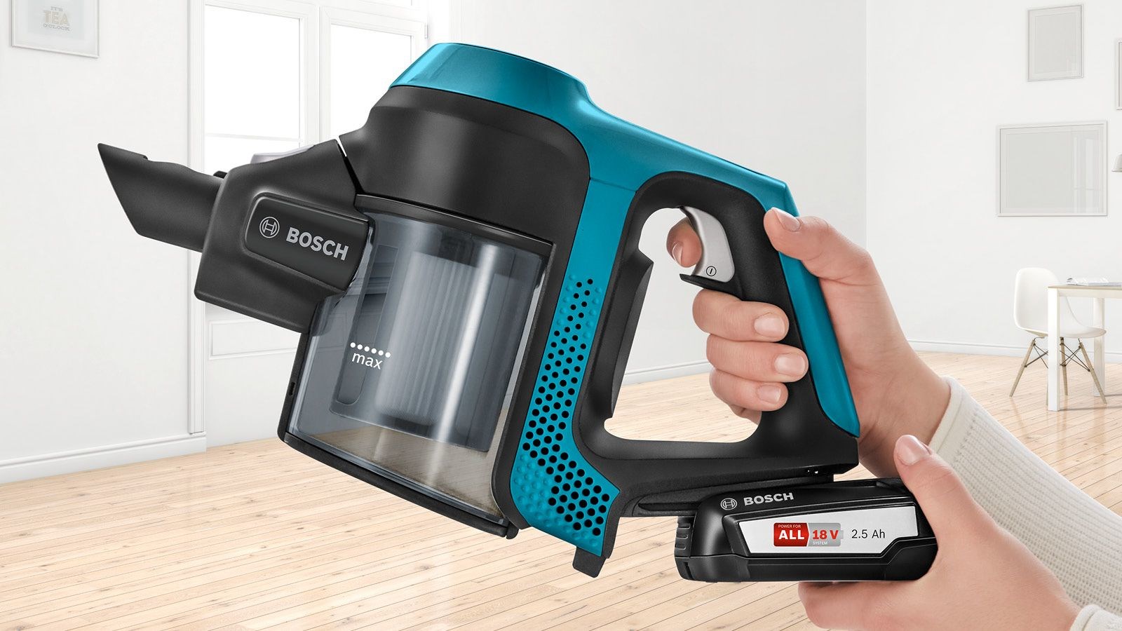Fshesë pa kabllo Bosch Unlimited BBS611LAG, 18V, motor brushless, gri