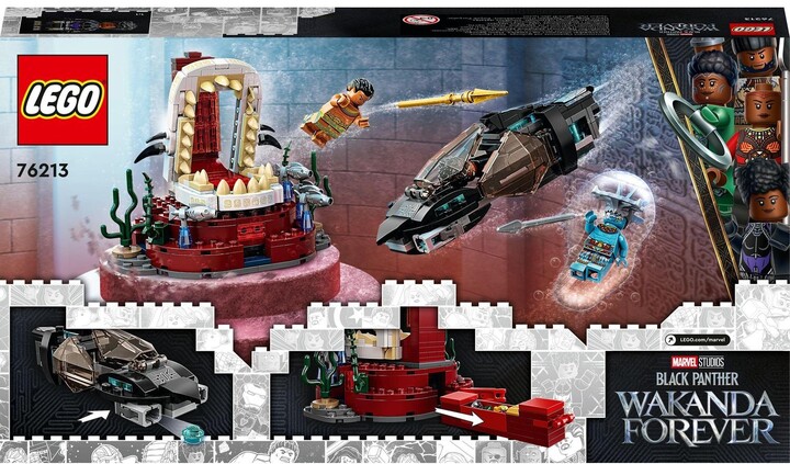 Set LEGO® Marvel 76213 King Namor's Throne Room, 355 pjesë