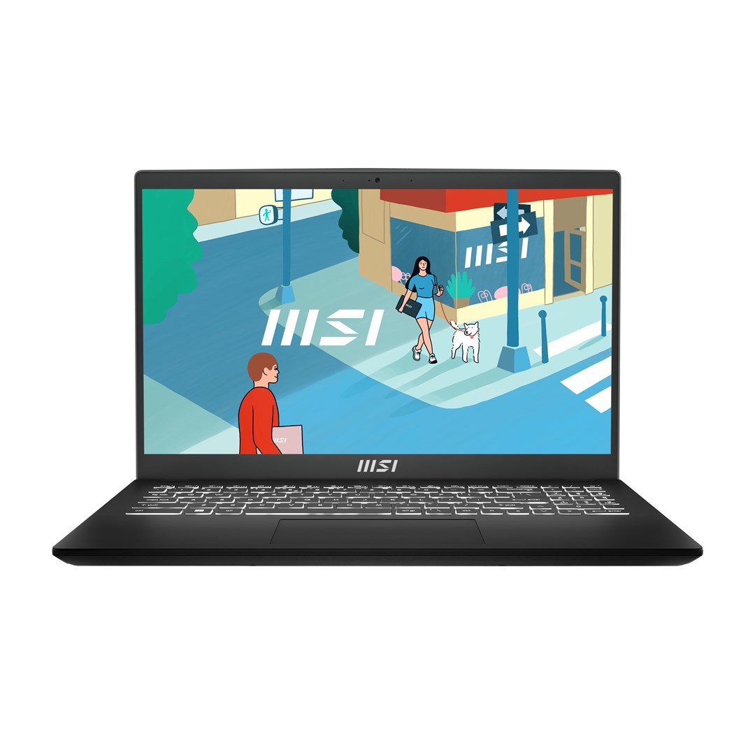 Лаптоп MSI Modern 15, 15.6", Intel i5-13420H, 16 GB RAM, 512 GB SSD, црн