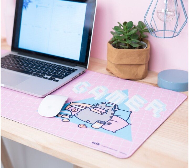 Mauspad Pusheen - Gamer, XL, rozë