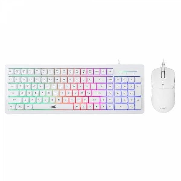Set tastierë dhe maus Blade Tanooki, USB, RGB, i bardhë