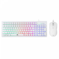 Set tastierë dhe maus Blade Tanooki, USB, RGB, i bardhë