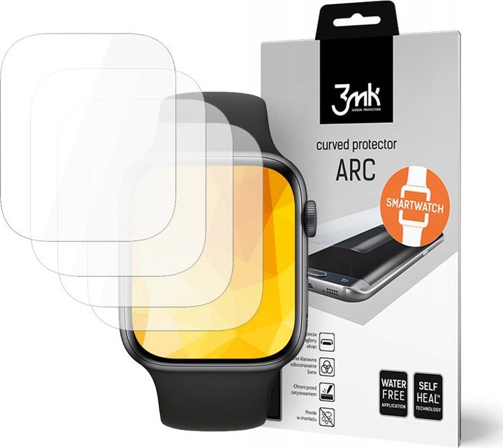 Folie mbrojtëse 3MK ARC x4 për Apple Watch 4 44mm dhe Watch 5 44mm, transparente