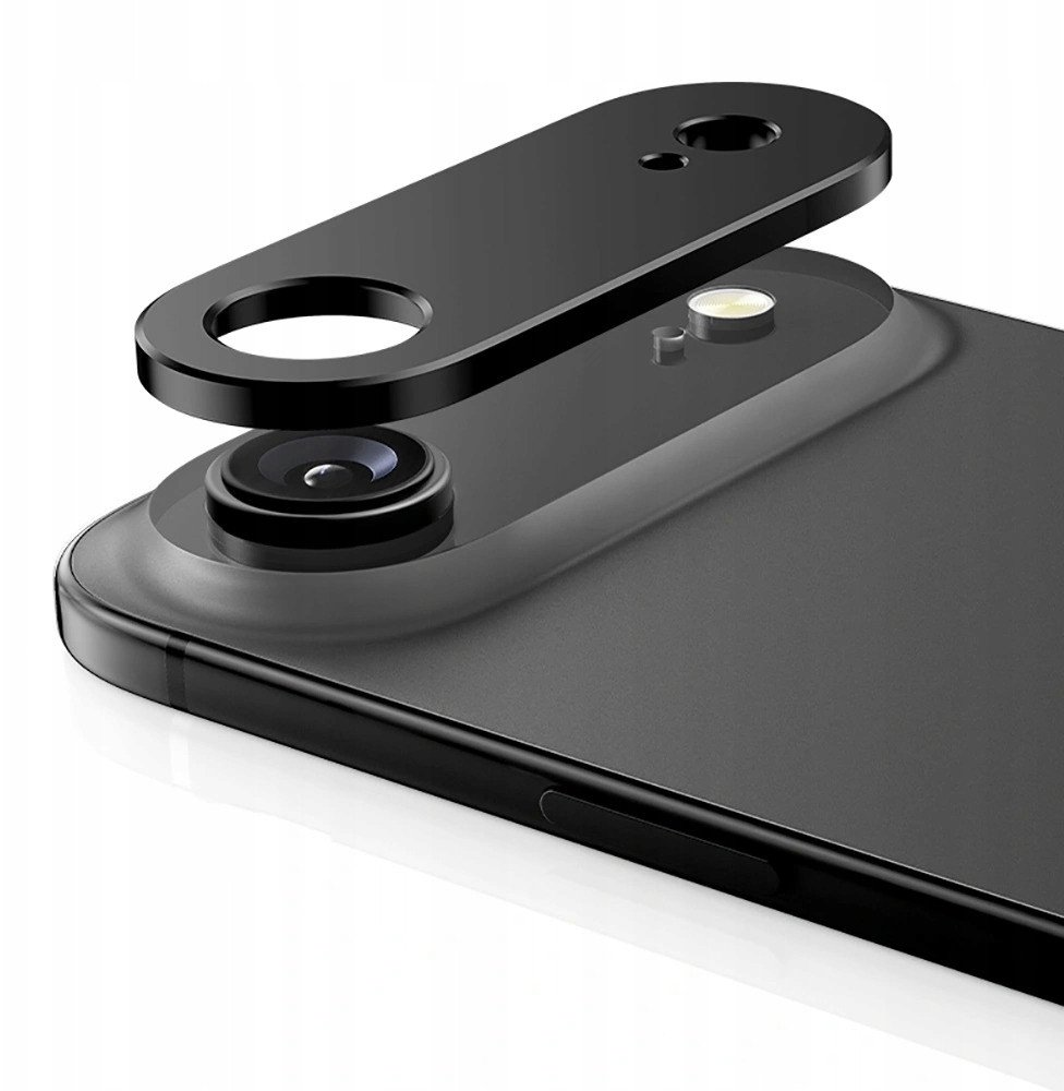 Заштитна маска за камера Tech-Protect Camalloy Fit+ за iPhone 17 Air Pro, алуминиумска легура, ултратенка, црна