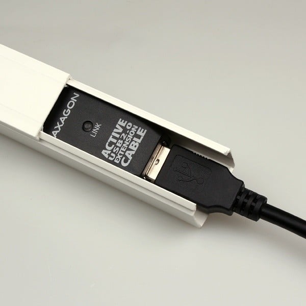 Kabllo zgjatëse / përsëritëse aktive AXAGON ADR-215 USB2.0, 15m, e zezë