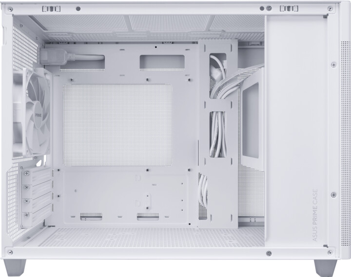 Kasë kompjuteri ASUS Prime AP201, TG, e bardhë