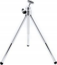 Tripod tavoline Massa, 12-20cm, kokë 3D, argjendtë