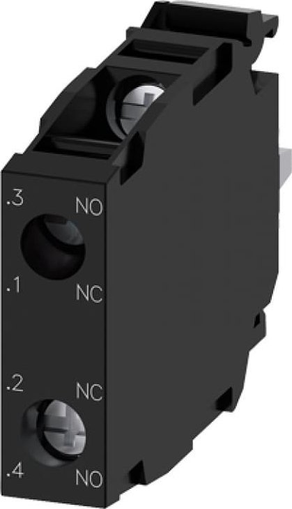 Kontaktor ndihmës Siemens 3SU1400-1AA10-1FA0, 1NO 1NC, montim frontal, 22-30mm