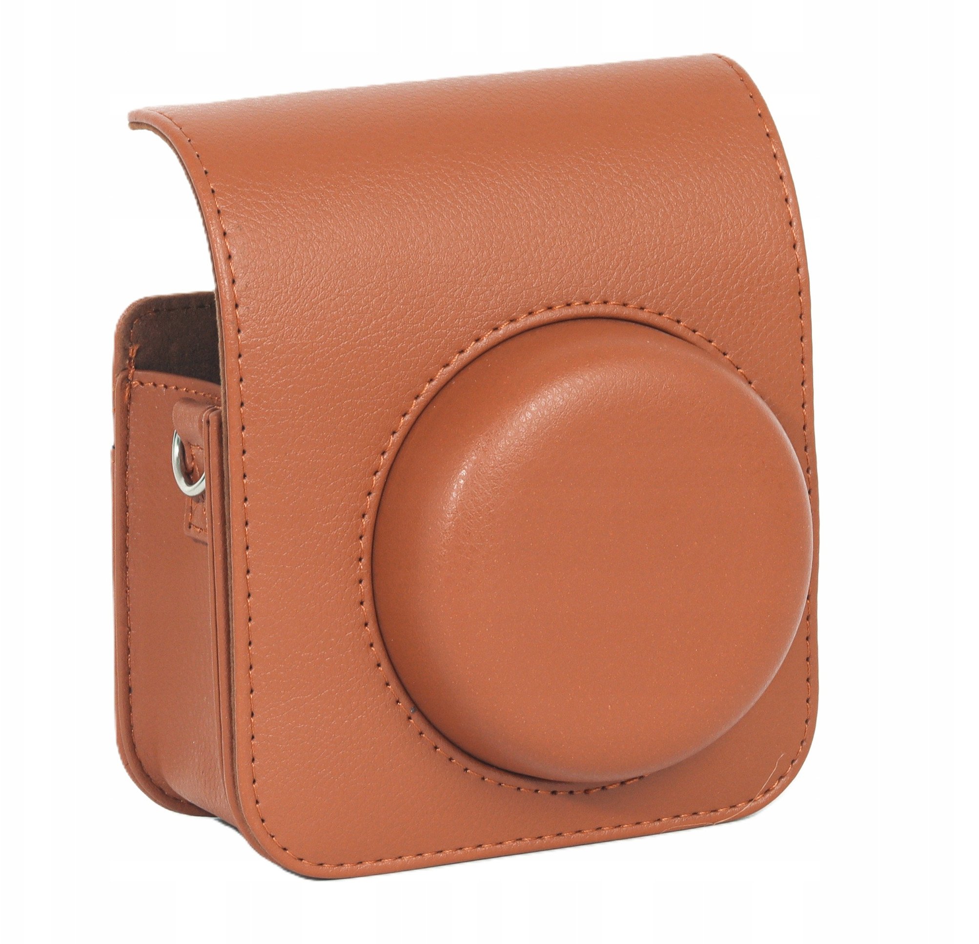 Çantë mbrojtëse për kamera LOVE INSTANT për Fujifilm Instax Mini 41, lëkurë eko, me rrip, kafe