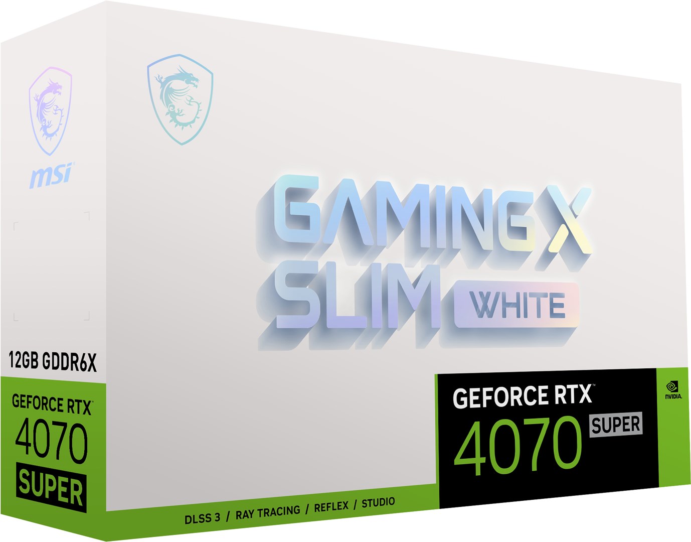 Kartelë grafike MSI GeForce RTX 4070 SUPER Gaming X Slim White 12GB GDDR6X