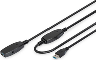 Kabllo USB Digitus DA-73105, 10 m, USB 3.0, e zezë