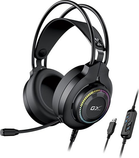 Kufje gaming Genius GX Gaming HS-GX580U, me mikrofon, me kabllo, të zeza
