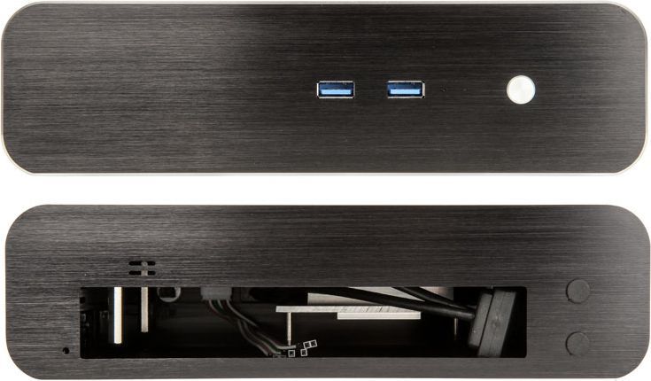 Kasë Akasa Euler S Fanless Thin Mini-ITX 2xUSB 3.0, HTPC