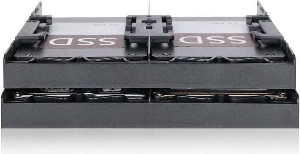 Kllapë montimi Icy Dock MB344SP, për 4 HDD SSD 2.5", për bay 5.25", e zezë