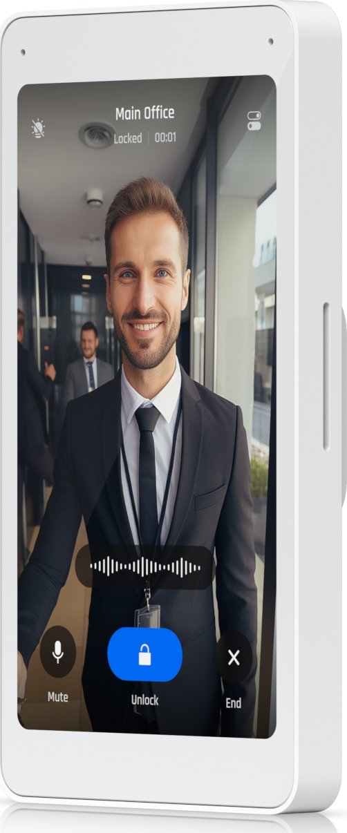 Monitor ndërkomi Ubiquiti UA-Intercom-Viewer-3, ekran 7", montim në mur, i bardhë