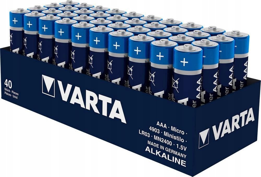 Bateri alkaline AAA Varta Longlife Power, set 40 copë