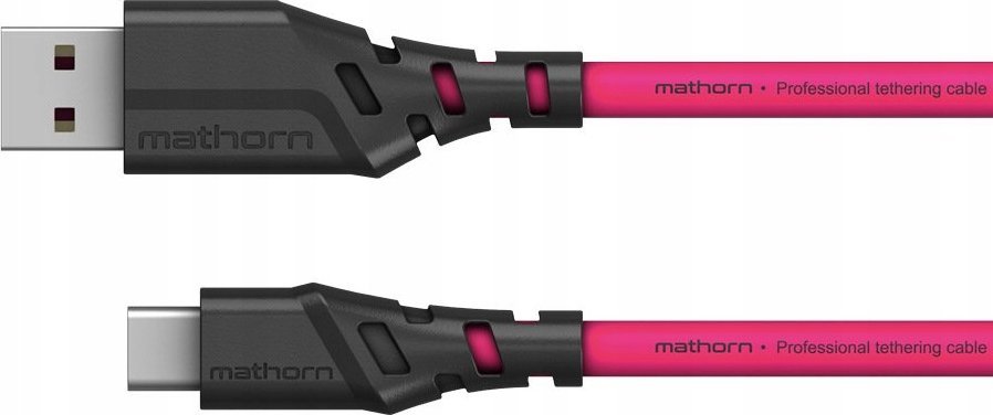 Kabllo tethering Mathorn MTC-200, USB A në USB C, 2m, magenta