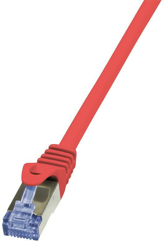 Kabllo Patchcord LogiLink CQ3094S, Cat.6A, S/FTP PIMF, 10m, e kuqe