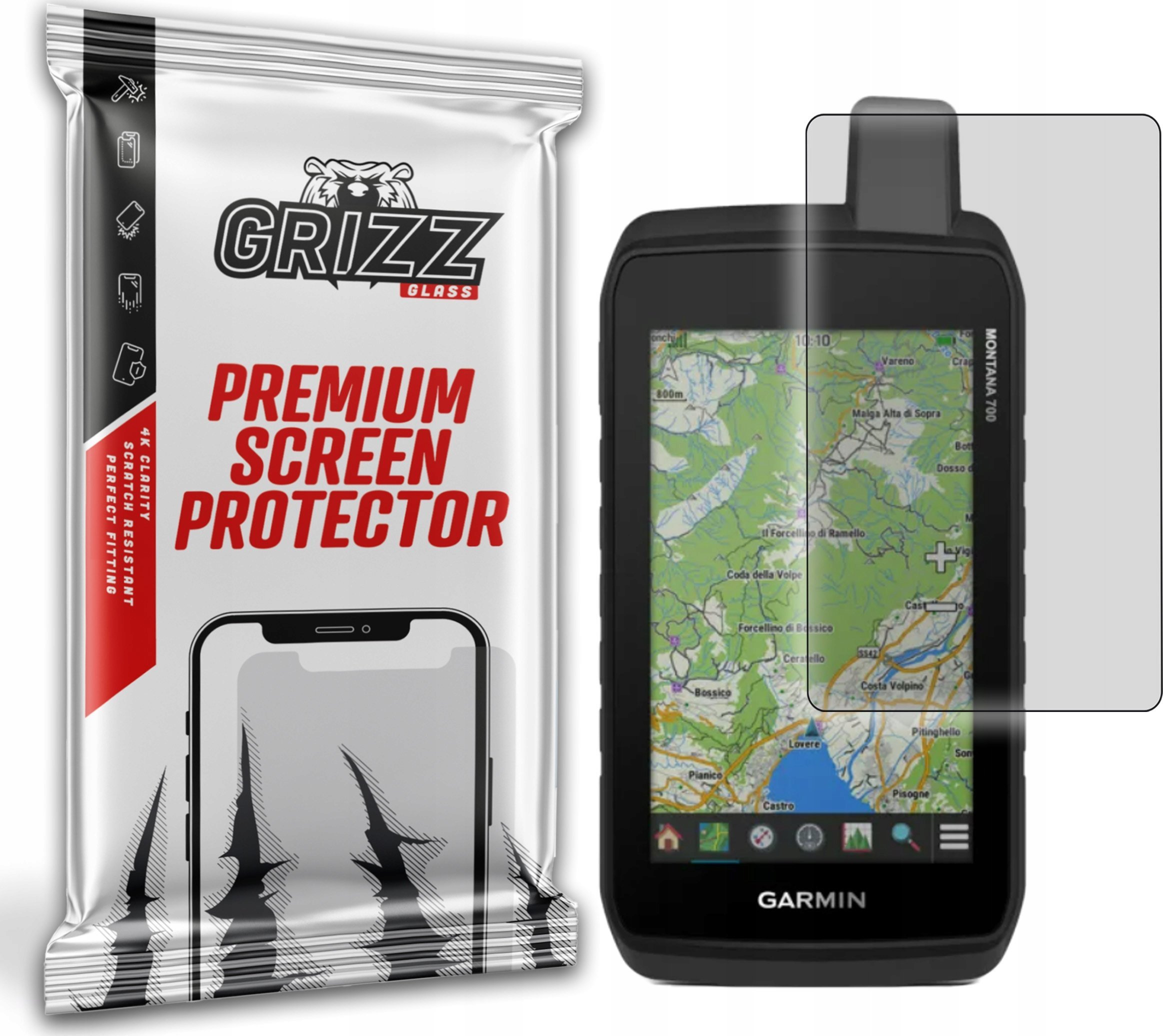 Folie mbrojtëse matte GrizzGlass PaperScreen Garmin Montana 700, anti reflektuese, transparente