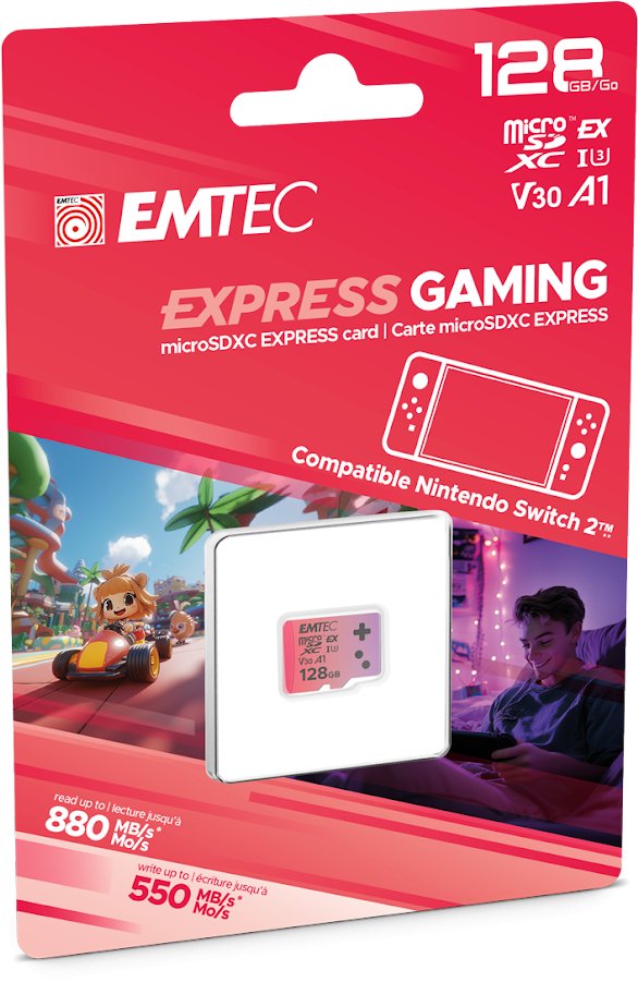 Kartë memorie EMTEC Express Gaming, 128GB, MicroSD Express 7.1, deri 880MB/s lexim, deri 700MB/s shkrim 2