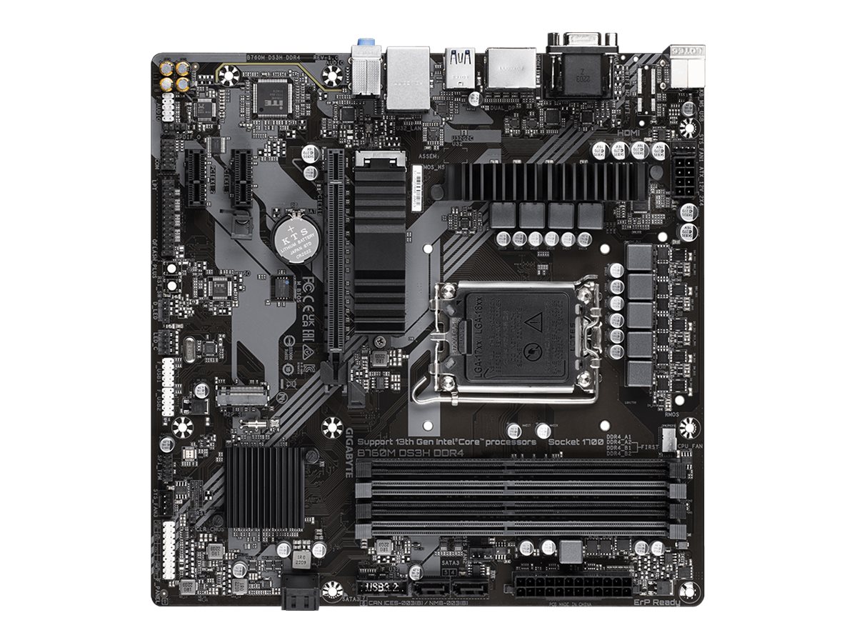 Pllakë amë Gigabyte B760M DS3H DDR4 - DDR4, LGA1700, mATX