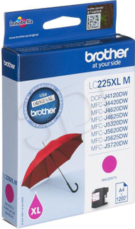 Bojë printeri Brother LC225XLM, origjinale, magenta