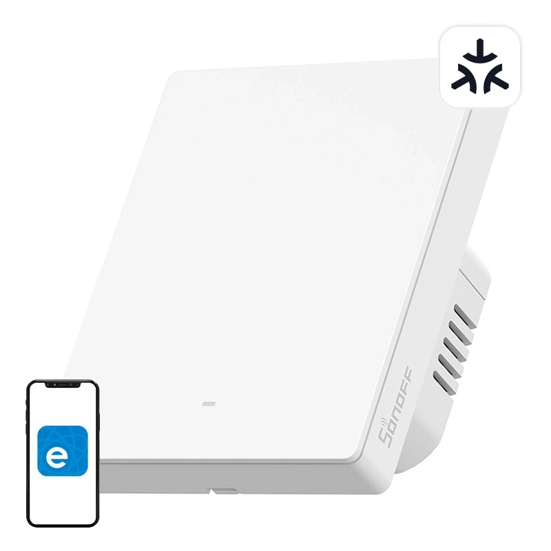 Çelës muri i mençur Sonoff Matter M5-1C-80W, WiFi, 1 kanal, i bardhë
