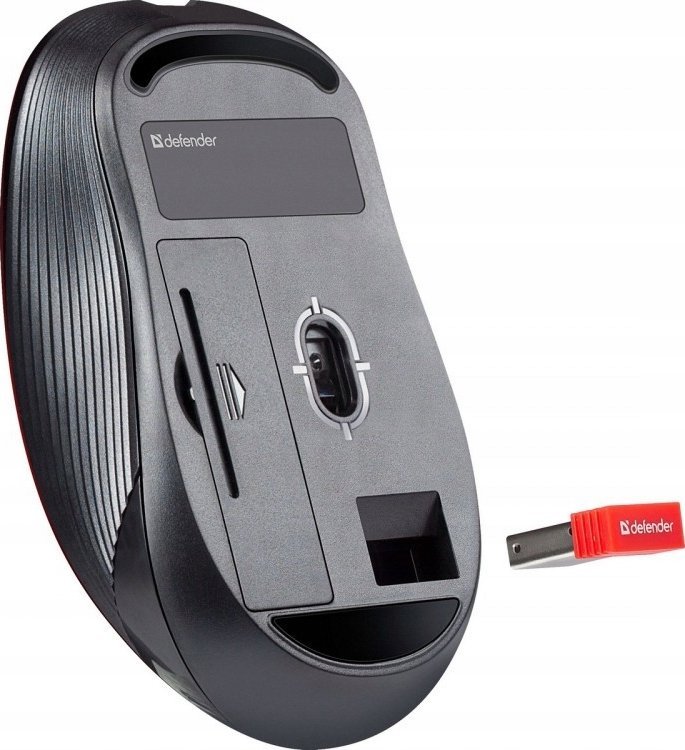 Maus Defender 52104, me kabllo, optik, i zi