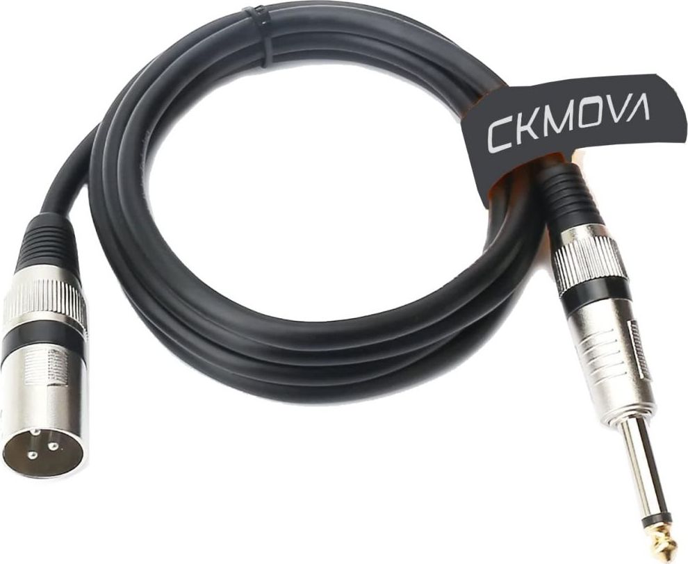 Kabllo audio CKMOVA AC-XL6, XLR në jack 6.3mm, 6m, i zi